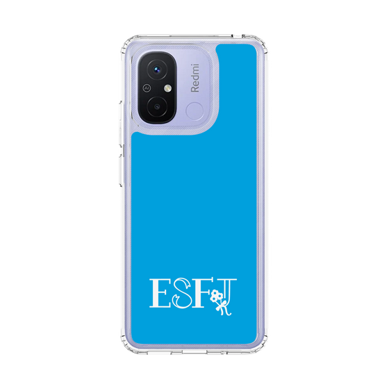 スリムプロテクションケース［ オリジナル - ESFJ 領事 - アルファベット - ブルー ］