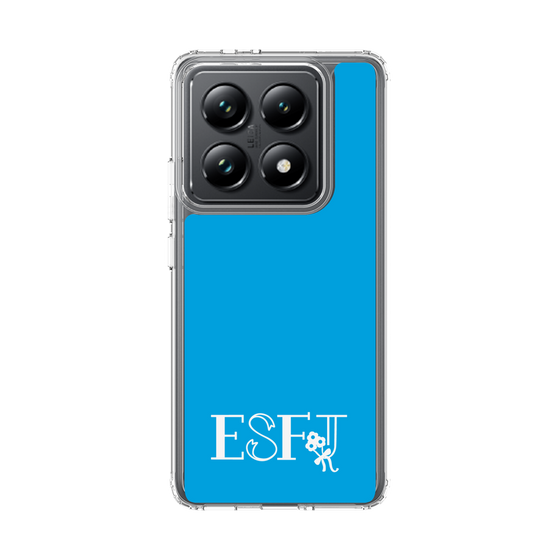 スリムプロテクションケース［ オリジナル - ESFJ 領事 - アルファベット - ブルー ］