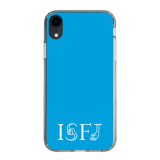 スリムプロテクションケース［ オリジナル - ISFJ 擁護者 - アルファベット - ブルー ］