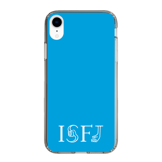 スリムプロテクションケース［ オリジナル - ISFJ 擁護者 - アルファベット - ブルー ］