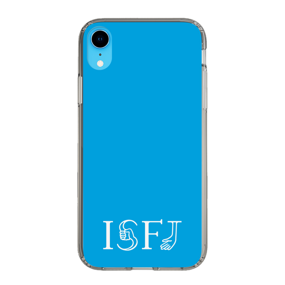 スリムプロテクションケース［ オリジナル - ISFJ 擁護者 - アルファベット - ブルー ］