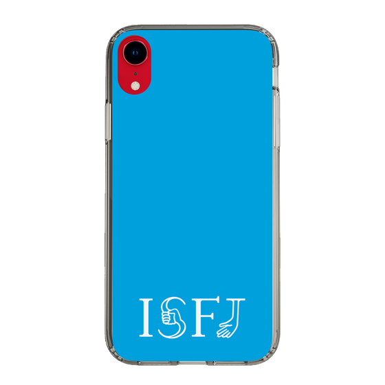 スリムプロテクションケース［ オリジナル - ISFJ 擁護者 - アルファベット - ブルー ］