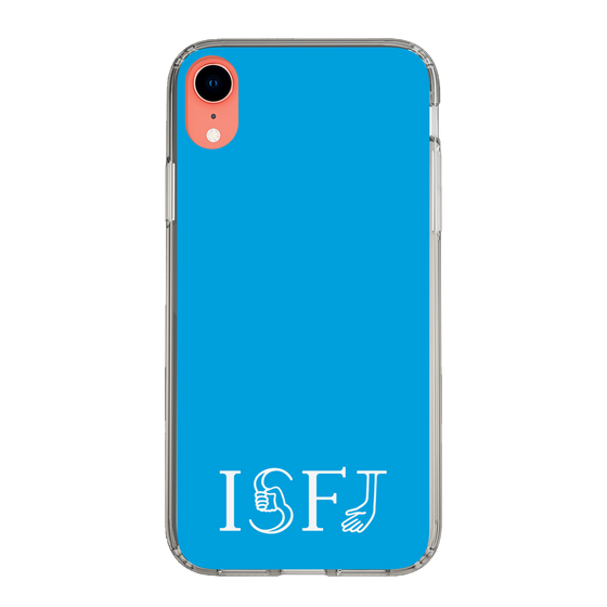 スリムプロテクションケース［ オリジナル - ISFJ 擁護者 - アルファベット - ブルー ］