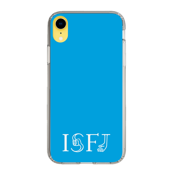 スリムプロテクションケース［ オリジナル - ISFJ 擁護者 - アルファベット - ブルー ］