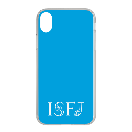 スリムプロテクションケース［ オリジナル - ISFJ 擁護者 - アルファベット - ブルー ］