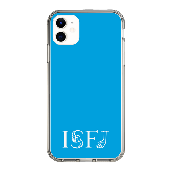 スリムプロテクションケース［ オリジナル - ISFJ 擁護者 - アルファベット - ブルー ］