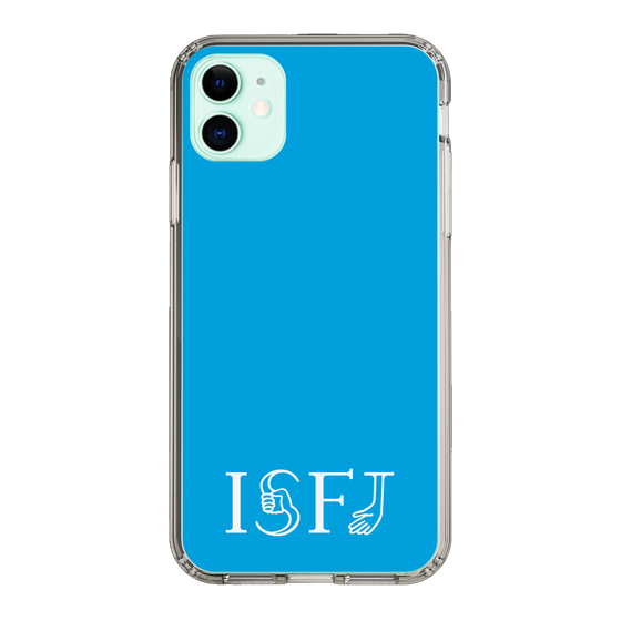 スリムプロテクションケース［ オリジナル - ISFJ 擁護者 - アルファベット - ブルー ］