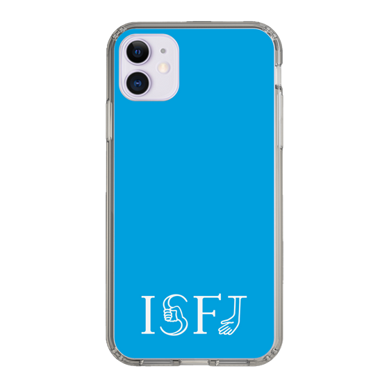 スリムプロテクションケース［ オリジナル - ISFJ 擁護者 - アルファベット - ブルー ］