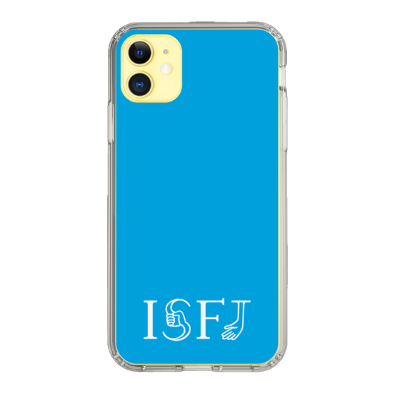 スリムプロテクションケース［ オリジナル - ISFJ 擁護者 - アルファベット - ブルー ］