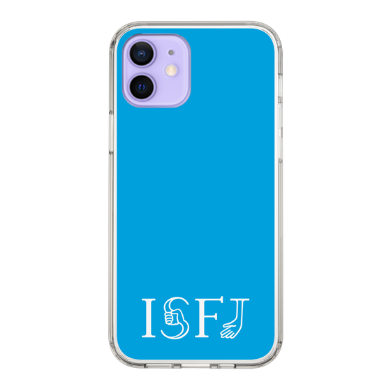 スリムプロテクションケース［ オリジナル - ISFJ 擁護者 - アルファベット - ブルー ］