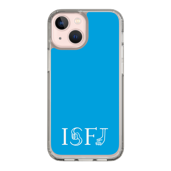 スリムプロテクションケース［ オリジナル - ISFJ 擁護者 - アルファベット - ブルー ］