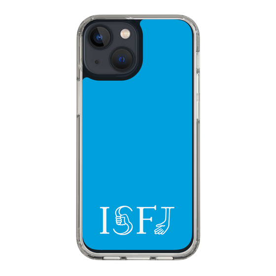 スリムプロテクションケース［ オリジナル - ISFJ 擁護者 - アルファベット - ブルー ］