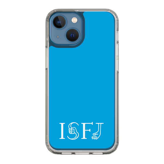 スリムプロテクションケース［ オリジナル - ISFJ 擁護者 - アルファベット - ブルー ］