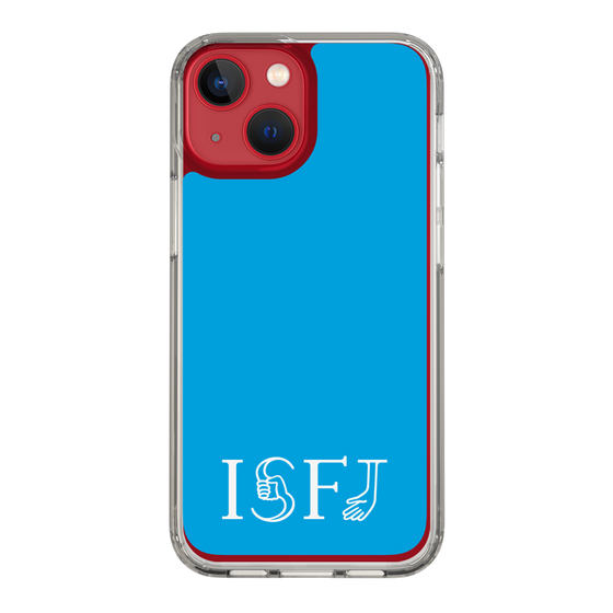 スリムプロテクションケース［ オリジナル - ISFJ 擁護者 - アルファベット - ブルー ］