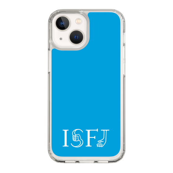 スリムプロテクションケース［ オリジナル - ISFJ 擁護者 - アルファベット - ブルー ］