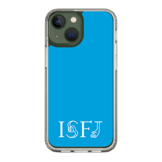 スリムプロテクションケース［ オリジナル - ISFJ 擁護者 - アルファベット - ブルー ］