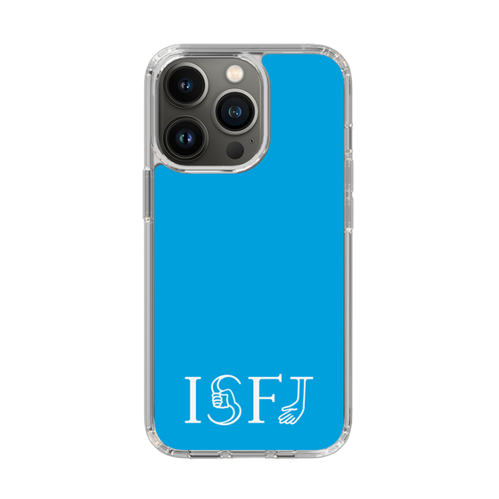 スリムプロテクションケース［ オリジナル - ISFJ 擁護者 - アルファベット - ブルー ］