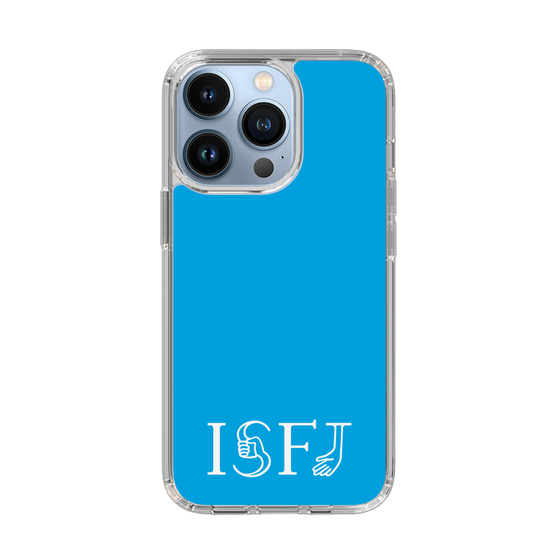 スリムプロテクションケース［ オリジナル - ISFJ 擁護者 - アルファベット - ブルー ］