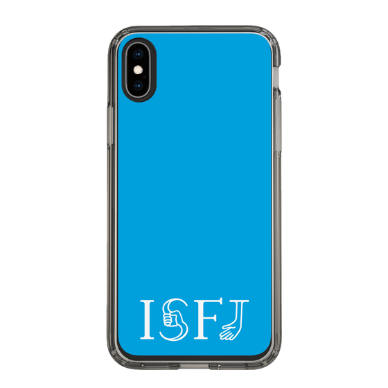 スリムプロテクションケース［ オリジナル - ISFJ 擁護者 - アルファベット - ブルー ］