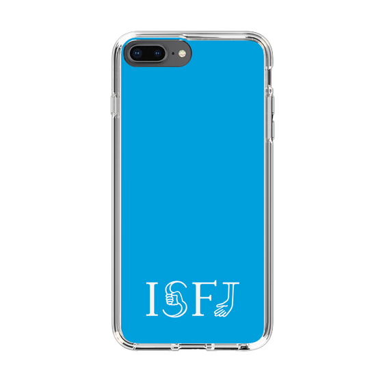 スリムプロテクションケース［ オリジナル - ISFJ 擁護者 - アルファベット - ブルー ］