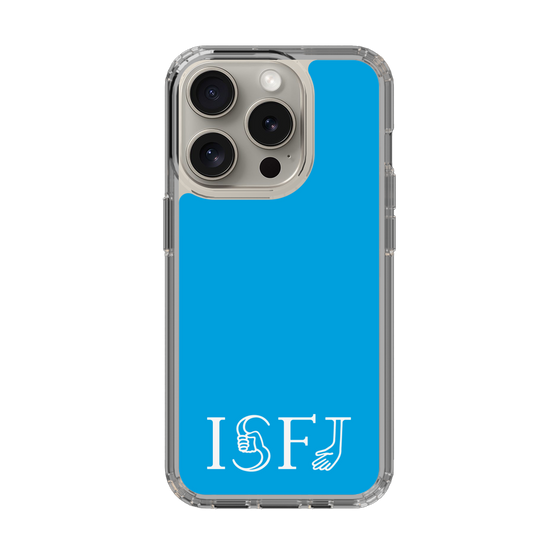 スリムプロテクションケース［ オリジナル - ISFJ 擁護者 - アルファベット - ブルー ］