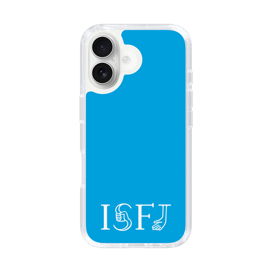 スリムプロテクションケース［ オリジナル - ISFJ 擁護者 - アルファベット - ブルー ］