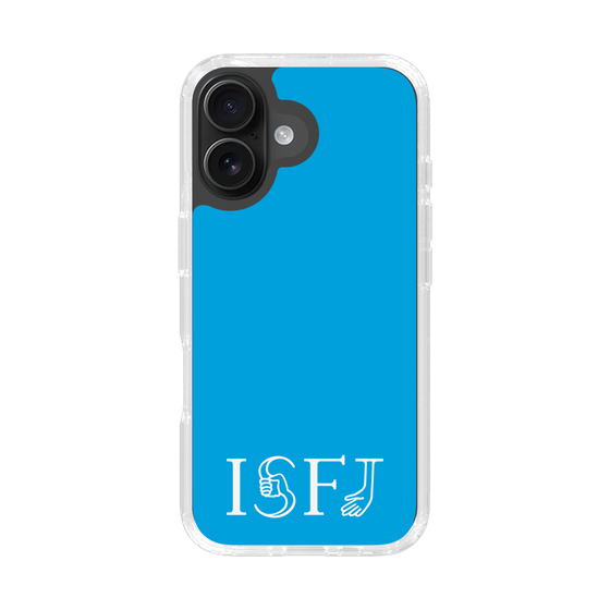 スリムプロテクションケース［ オリジナル - ISFJ 擁護者 - アルファベット - ブルー ］