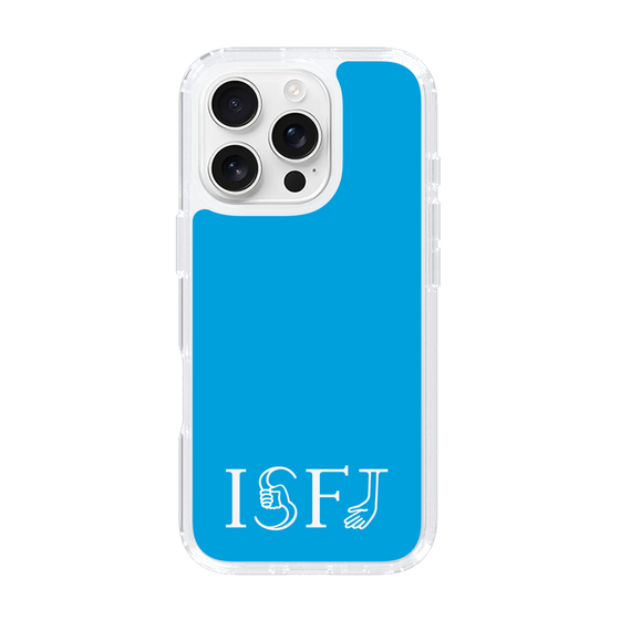 スリムプロテクションケース［ オリジナル - ISFJ 擁護者 - アルファベット - ブルー ］