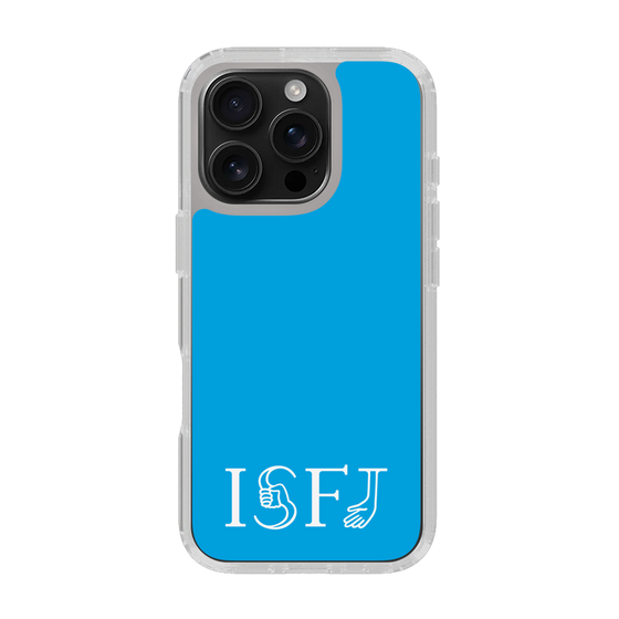 スリムプロテクションケース［ オリジナル - ISFJ 擁護者 - アルファベット - ブルー ］