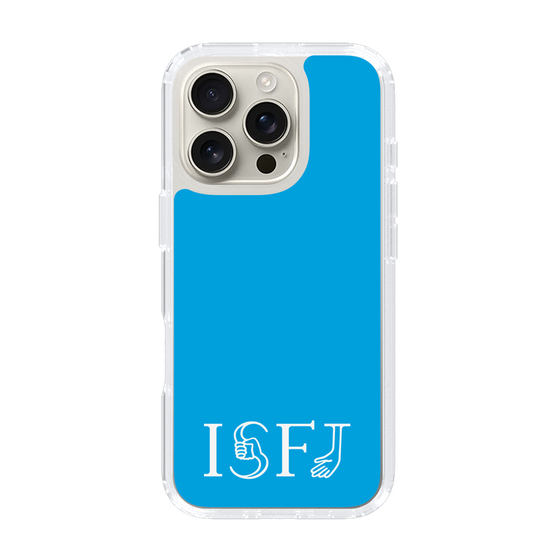 スリムプロテクションケース［ オリジナル - ISFJ 擁護者 - アルファベット - ブルー ］