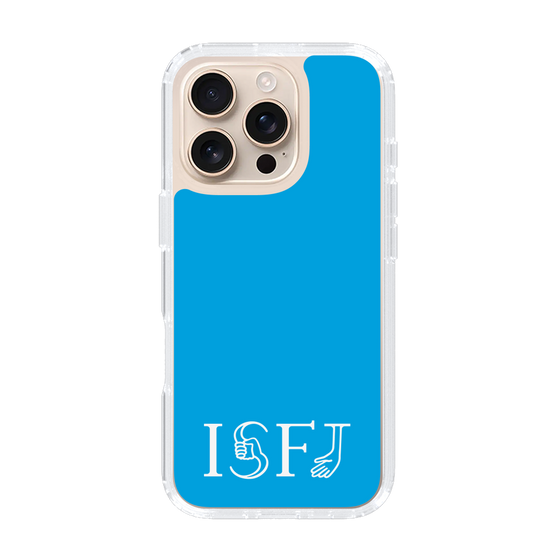 スリムプロテクションケース［ オリジナル - ISFJ 擁護者 - アルファベット - ブルー ］