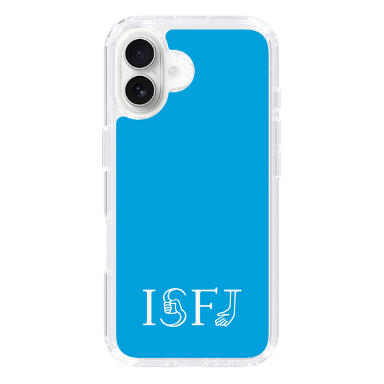 スリムプロテクションケース［ オリジナル - ISFJ 擁護者 - アルファベット - ブルー ］