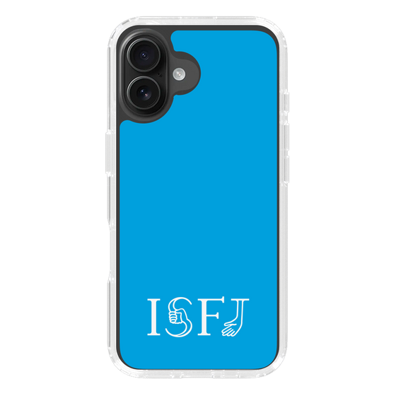 スリムプロテクションケース［ オリジナル - ISFJ 擁護者 - アルファベット - ブルー ］