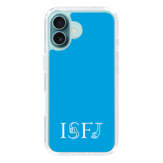 スリムプロテクションケース［ オリジナル - ISFJ 擁護者 - アルファベット - ブルー ］