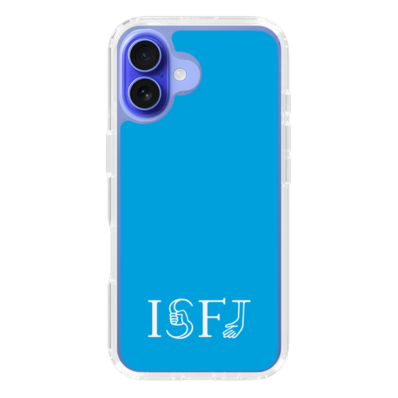 スリムプロテクションケース［ オリジナル - ISFJ 擁護者 - アルファベット - ブルー ］