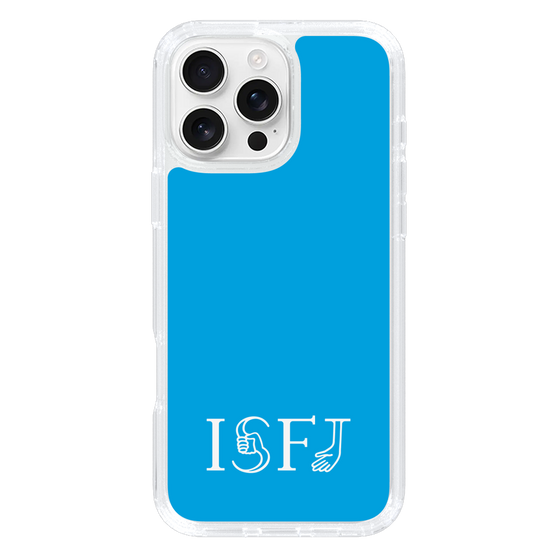 スリムプロテクションケース［ オリジナル - ISFJ 擁護者 - アルファベット - ブルー ］