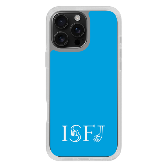 スリムプロテクションケース［ オリジナル - ISFJ 擁護者 - アルファベット - ブルー ］