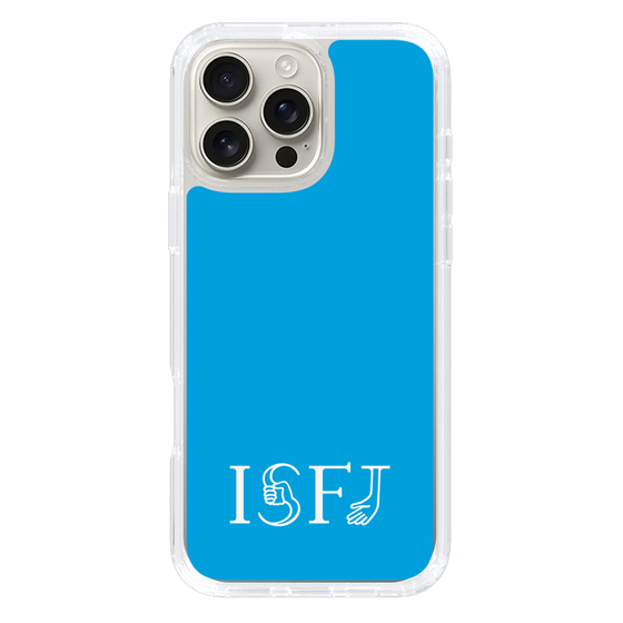 スリムプロテクションケース［ オリジナル - ISFJ 擁護者 - アルファベット - ブルー ］