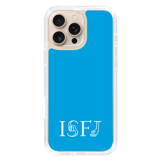 スリムプロテクションケース［ オリジナル - ISFJ 擁護者 - アルファベット - ブルー ］