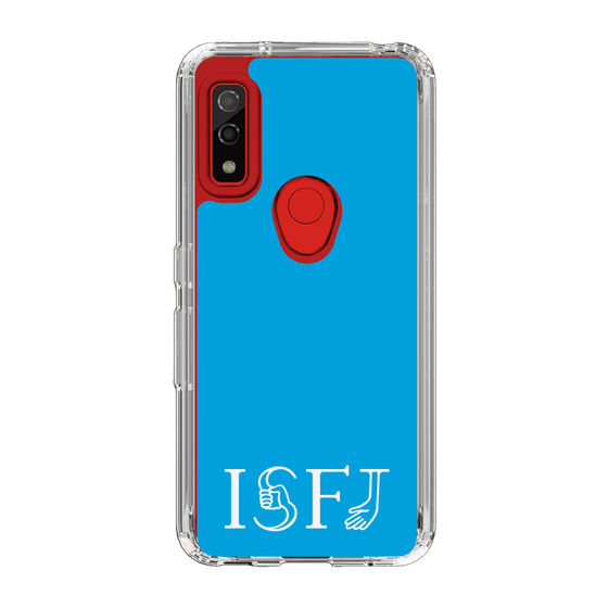 スリムプロテクションケース［ オリジナル - ISFJ 擁護者 - アルファベット - ブルー ］