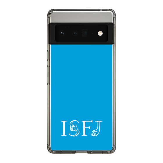 スリムプロテクションケース［ オリジナル - ISFJ 擁護者 - アルファベット - ブルー ］