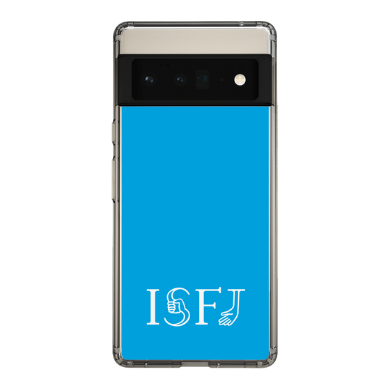 スリムプロテクションケース［ オリジナル - ISFJ 擁護者 - アルファベット - ブルー ］