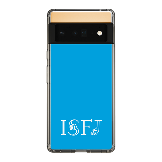 スリムプロテクションケース［ オリジナル - ISFJ 擁護者 - アルファベット - ブルー ］