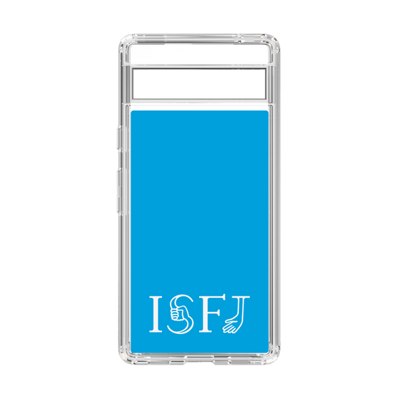 スリムプロテクションケース［ オリジナル - ISFJ 擁護者 - アルファベット - ブルー ］