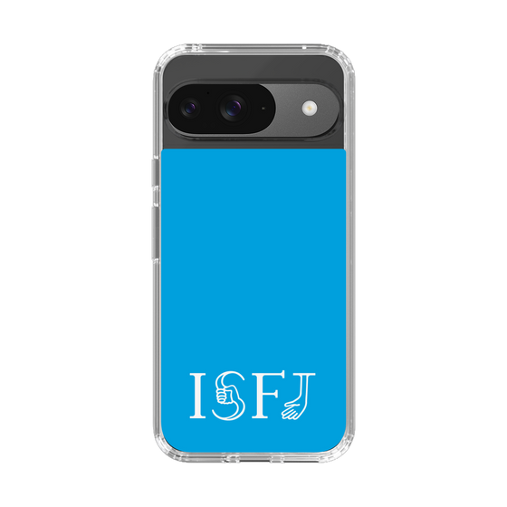 スリムプロテクションケース［ オリジナル - ISFJ 擁護者 - アルファベット - ブルー ］