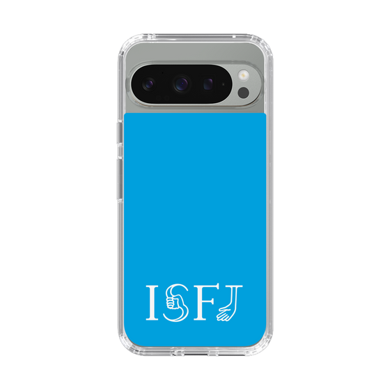 スリムプロテクションケース［ オリジナル - ISFJ 擁護者 - アルファベット - ブルー ］