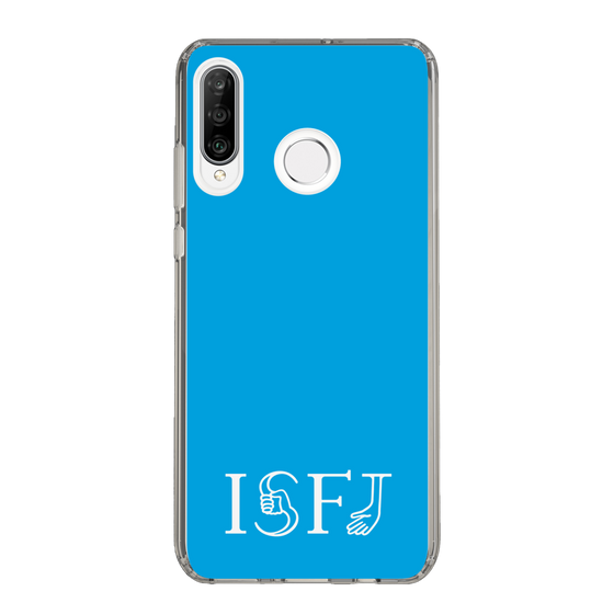 スリムプロテクションケース［ オリジナル - ISFJ 擁護者 - アルファベット - ブルー ］