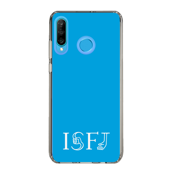 スリムプロテクションケース［ オリジナル - ISFJ 擁護者 - アルファベット - ブルー ］