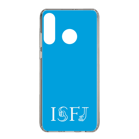 スリムプロテクションケース［ オリジナル - ISFJ 擁護者 - アルファベット - ブルー ］