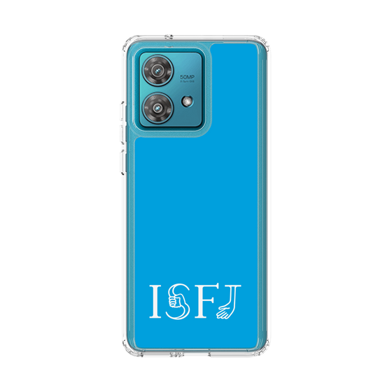 スリムプロテクションケース［ オリジナル - ISFJ 擁護者 - アルファベット - ブルー ］